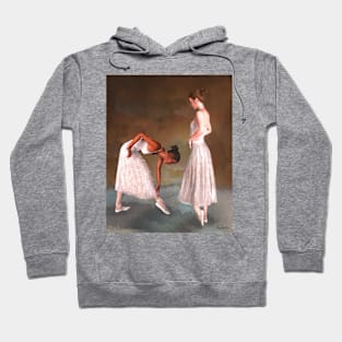 Two ballerinas standing offstage Hoodie